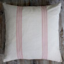 Marine Stripe Red Cushion 50x50cm